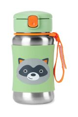 Skip Hop Zoo Paslanmaz Çelik Pipetli Suluk Rakun