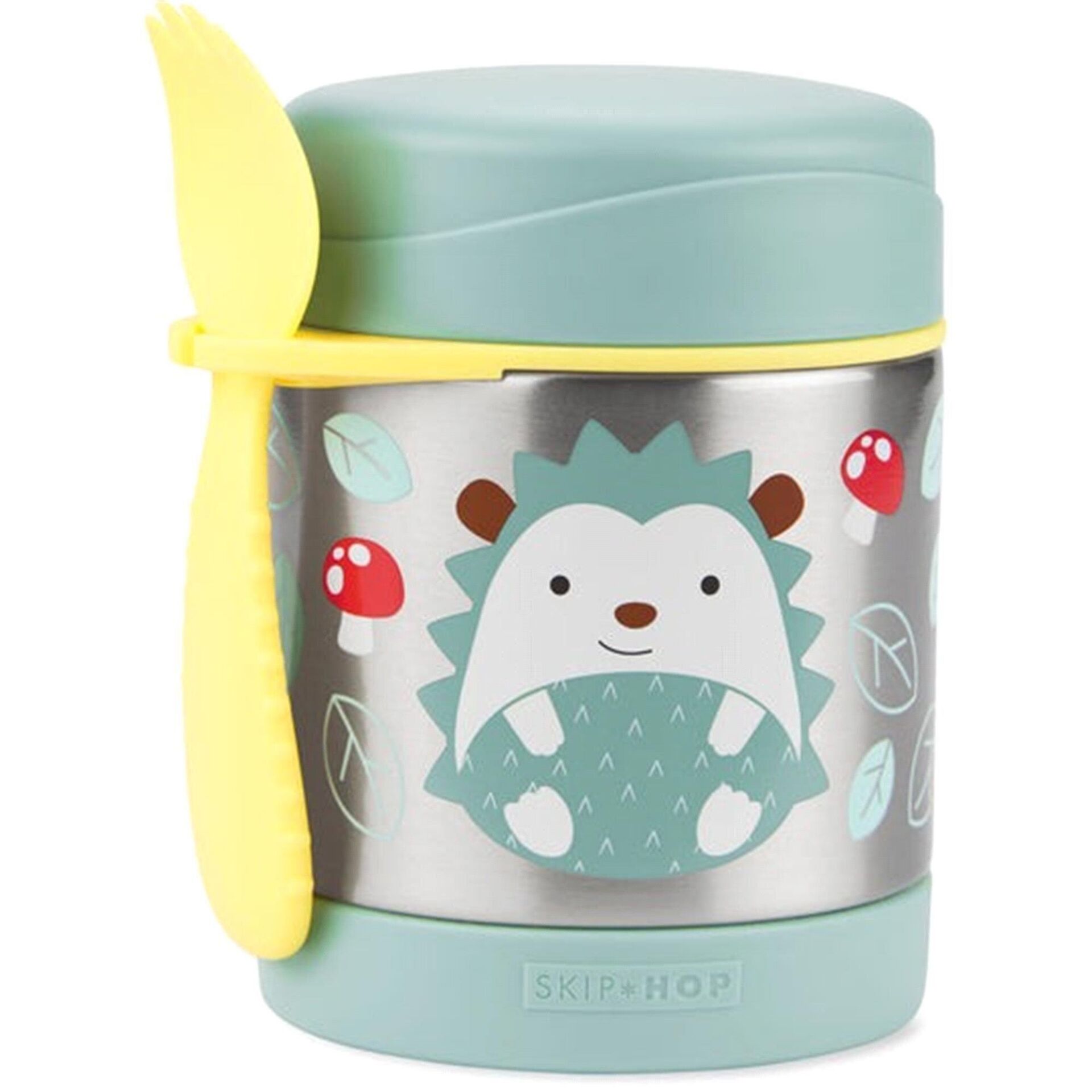 Skip Hop Paslanmaz Çelik Mama Saklama Termosu Seti - Kirpi