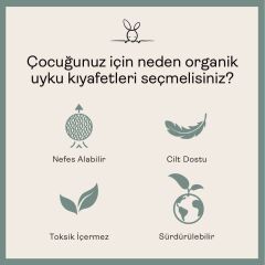 Ergopouch 1.0 TOG Organik Pamuklu Patikli Pijama Tulum Savannah