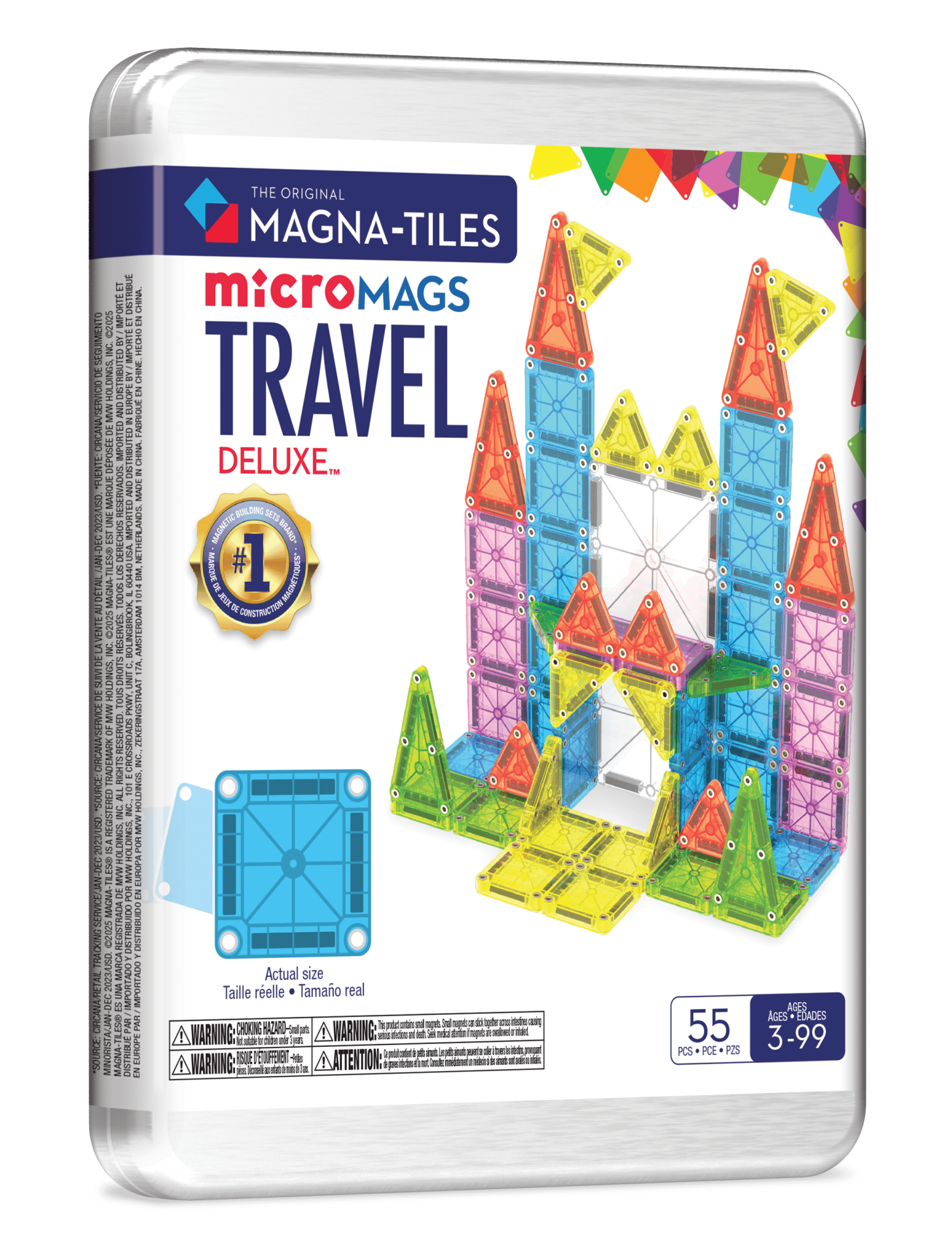 MAGNA-TILES® - Travel Set - Seyahat Seti Manyetik Bloklar - 55 Parça
