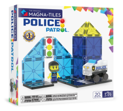 MAGNA-TILES® - Police Patrol Manyetik Bloklar - 20 Parça