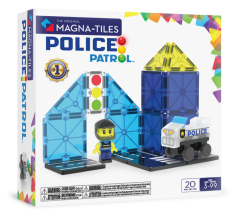 MAGNA-TILES® - Police Patrol Manyetik Bloklar - 20 Parça