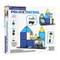 MAGNA-TILES® - Police Patrol Manyetik Bloklar - 20 Parça