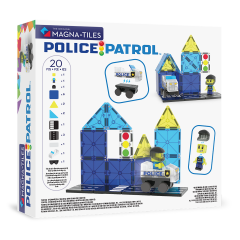 MAGNA-TILES® - Police Patrol Manyetik Bloklar - 20 Parça