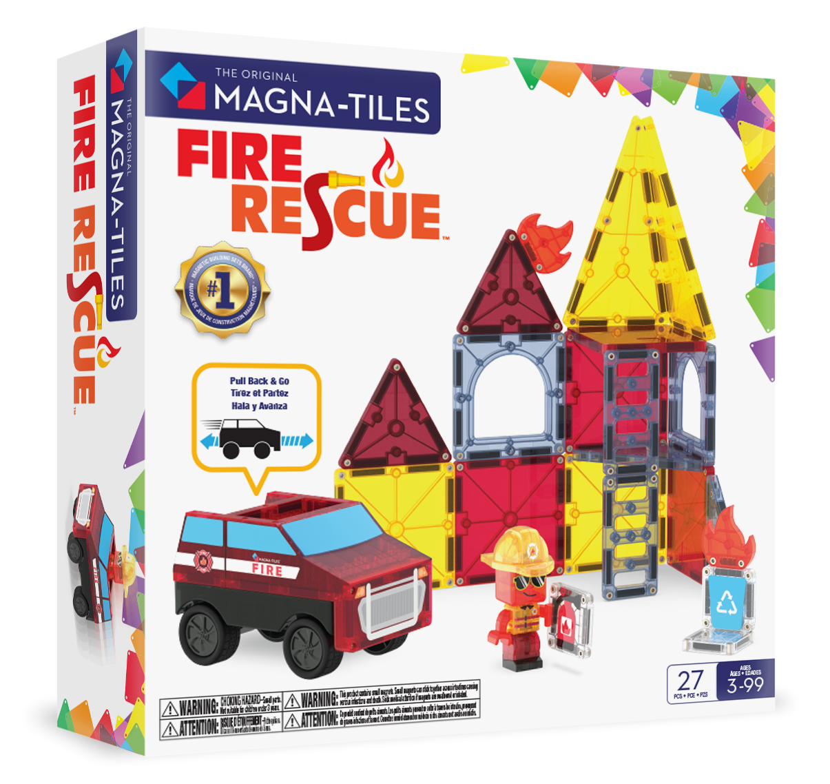 MAGNA-TILES® - Fire Rescue Manyetik Bloklar - 27 Parça