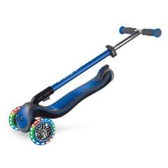 Globber Elite Deluxe 3 Tekerlekli Işıklı Çocuk Scooter - Lacivert