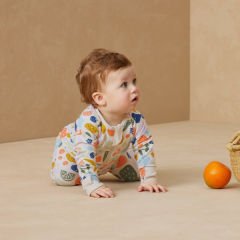 Ergopouch 1.0 TOG Organik Pamuklu Patikli Pijama Tulum - Fruit Salad