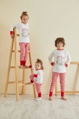 Coala Bamboo Kurabiye Temalı Yılbaşı Pijama Takımı (1 - 9 Yaş)